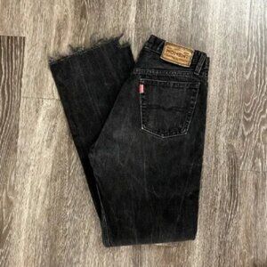 Men's Vintage Moment Jeans 29‎ High Rise Straight Leg 100% Cotton Black Denim